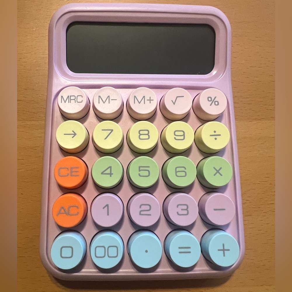 Brand New Colorful Calculator with Large Buttons